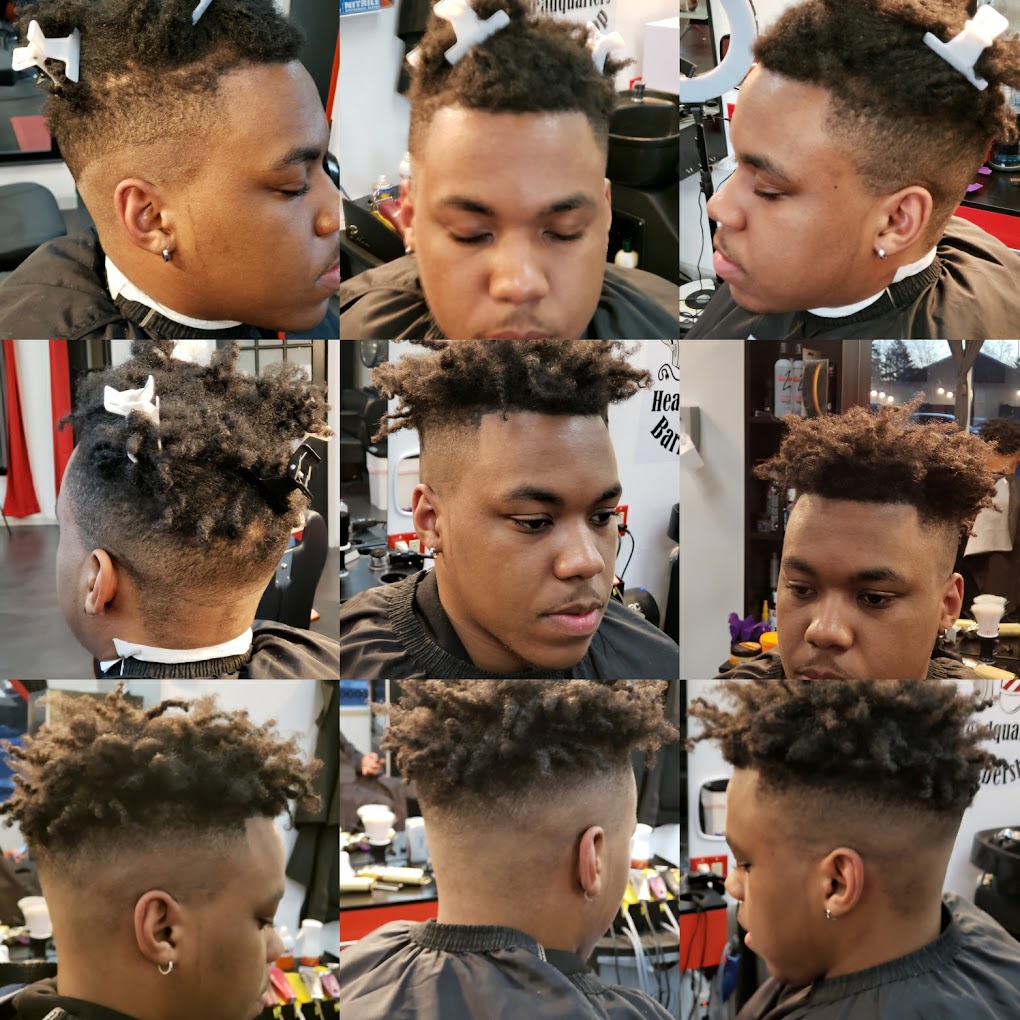 Burst fade with high-top textured top